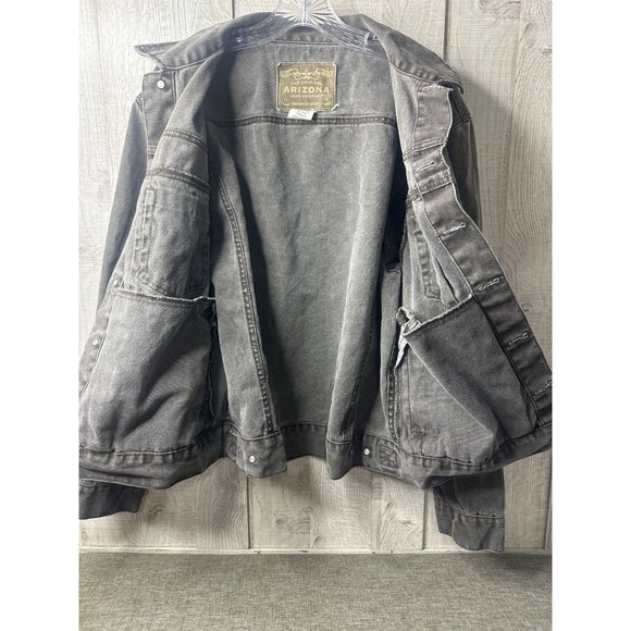 Arizona Jean Co. Mens Denim Jacket Size X-Large Brown 100% Cotton - Picture 5 of 8